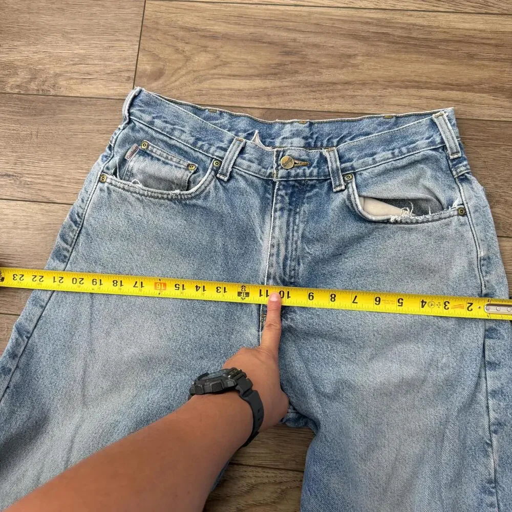 Vintage Carhartt Plaid Lined Jeans Distressed 90s Y2K - Picture 10 of 15